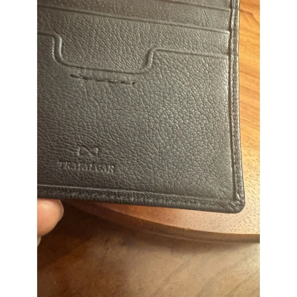 Trafalgar Genuine Leather Bi Fold Wallet ID Window Credit Card Case Holder Brown